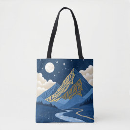 Bolsa Tote Luz da Lua na Montanha