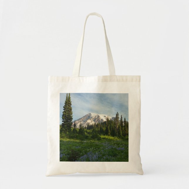 Bolsa Tote Luz da Manhã no Monte Rainier (Frente)