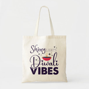 Bolsa Tote Luzes brilhantes diwali vibe modernos