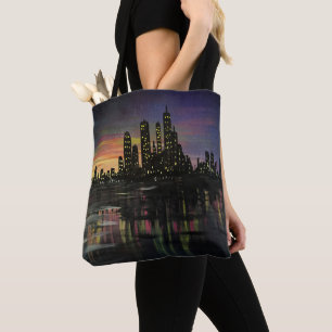 Bolsa Tote Luzes da cidade