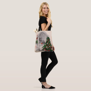 Bolsa Tote Luzes da janela de Natal