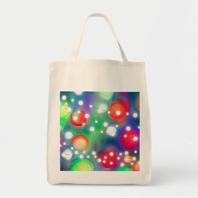 Bolsa Tote Luzes de Natal (Frente)