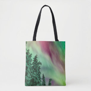 Bolsa Tote Luzes do Norte   Inverno em Glennallen, Alasca
