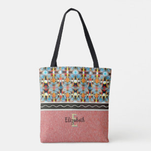 Bolsa Tote Luzes Éteras Amarelo, Laranja, Azul e Preto