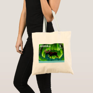 Bolsa Tote Luzes nortes - Postage do Alasca