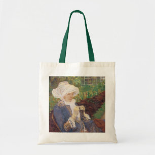 Bolsa Tote Lydia Crocheting no Jardim de Marly, Mary Cassatt