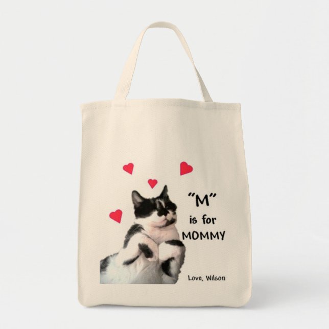 Bolsa Tote "M" é para mamães (Frente)