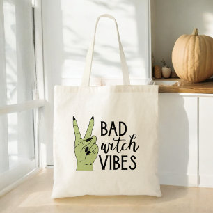 Bolsa Tote Má Bruxa Víbe Moderno Halloween