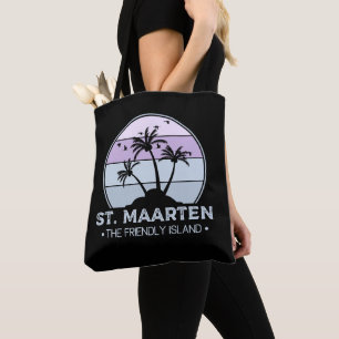Bolsa Tote Maarten, o amigo Retro Ilha Sint Martin