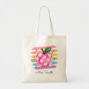 Bolsa Tote Maca da Margarida Aquarela Personalizada
