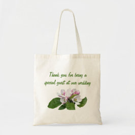 Bolsa Tote Maçã florescente favor de casamento obrigado seu s