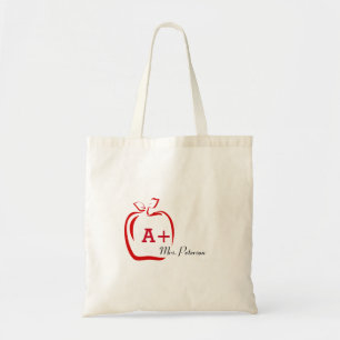 Bolsa Tote Maçã Para Professor