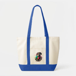 Bolsa Tote Macaco Bonito Ouvindo Música, Macaco Com Música Ob