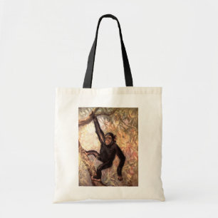 Bolsa Tote Macaco Chimpanzé por CE Swan, Animais Selvagens Vi