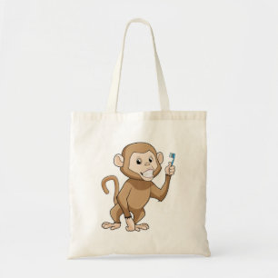 Bolsa Tote Macaco com escova de dentes