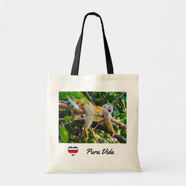 Bolsa Tote Macaco esquilo em Manuel Antonio NP - Costa Rica (Frente)