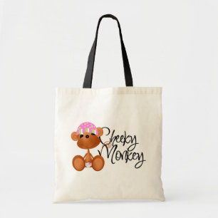 Bolsa Tote Macaco insolente - camiseta e presentes da menina