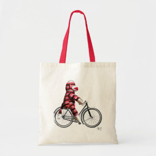 Bolsa Tote Macaco-meias na Bicicleta
