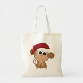 Bolsa Tote Macaco papai noel