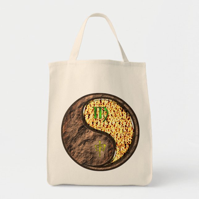 Bolsa Tote Macaco Virgo e Fogo (Frente)