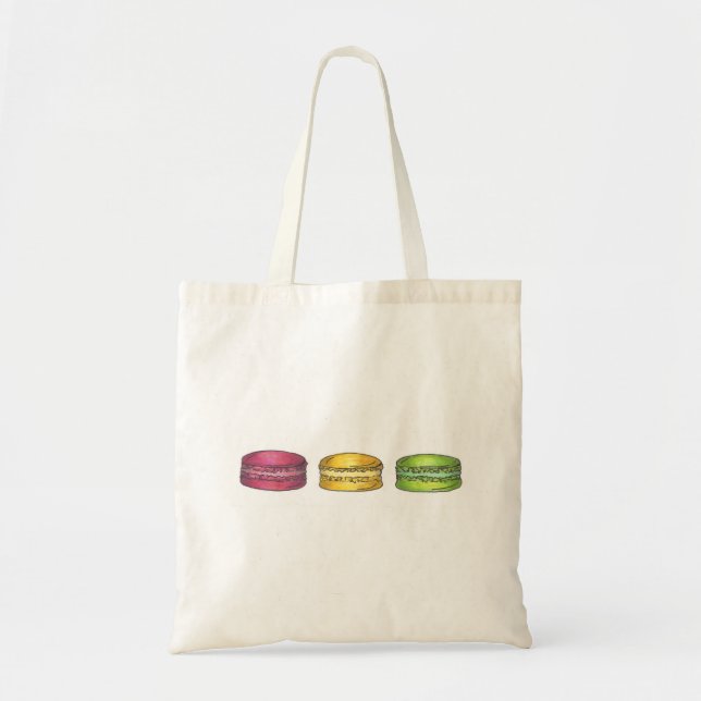 Bolsa Tote Macaron Macaroon Cookie Cookies Tote Bag (Frente)