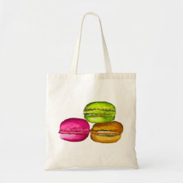 Bolsa Tote Macarons Coloridos, a aquarela e a arte funky