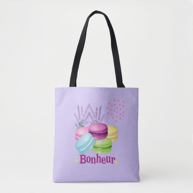 Bolsa Tote Macarons Franceses (Frente)