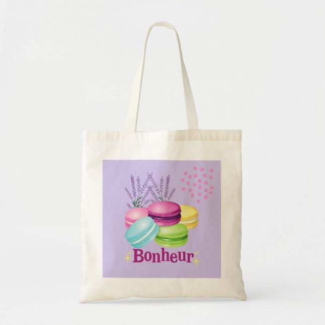 Bolsa Tote Macarons Franceses (Frente)