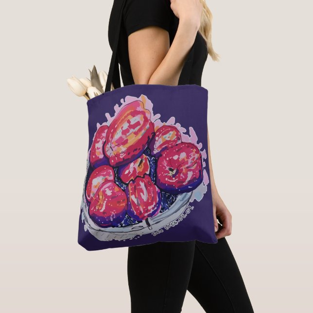 Bolsa Tote Maçãs Abstratas (Close Up)