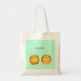 Bolsa Tote Maçãs Caramelo