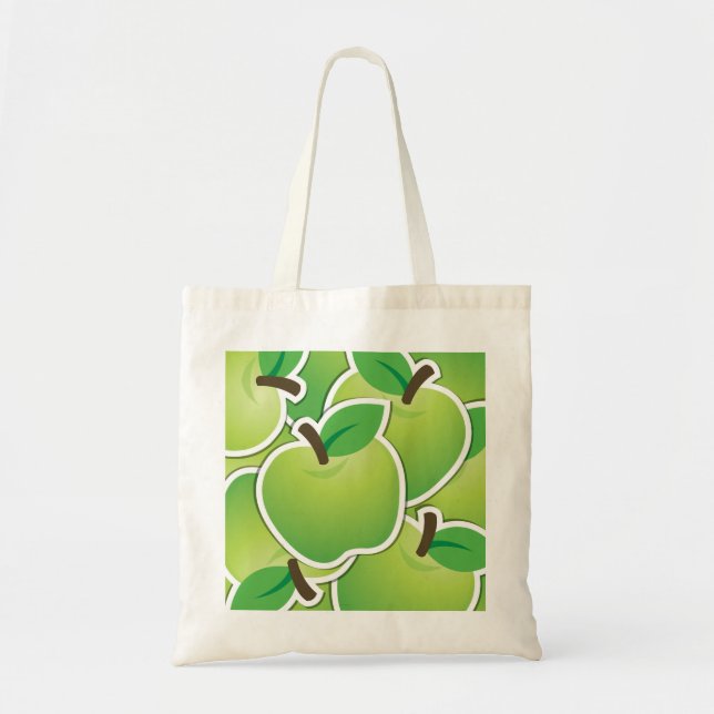 Bolsa Tote Maçãs verdes funerárias (Frente)
