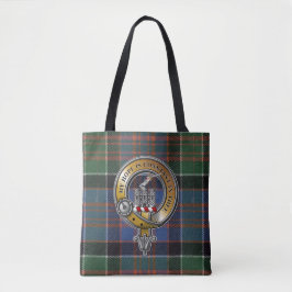 Bolsa Tote MacDonald Clanranald Tartan e Crachá