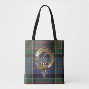 Bolsa Tote MacDonald Clanranald Tartan e Crachá