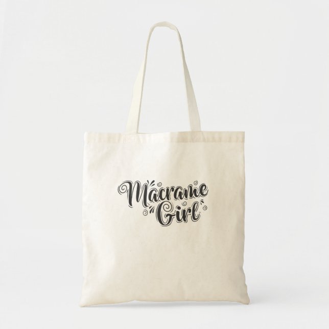 Bolsa Tote Macrame Girl Makramee (Frente)
