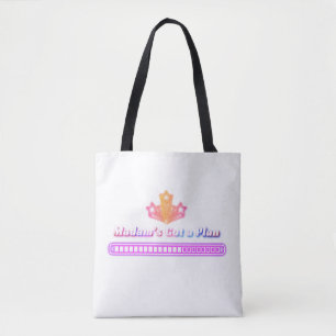 Bolsa Tote Madame tem um estilo de neon patriótico