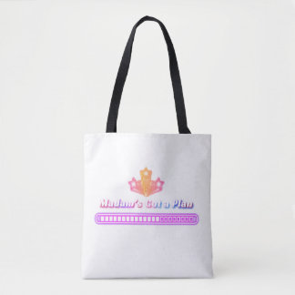 Bolsa Tote Madame tem um estilo de neon patriótico