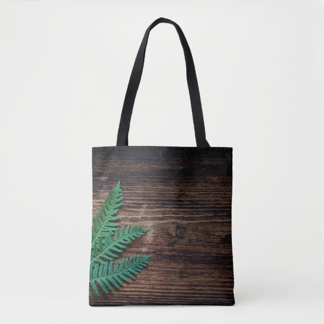 Bolsa Tote Madeira de plantas forrageiras (Frente)