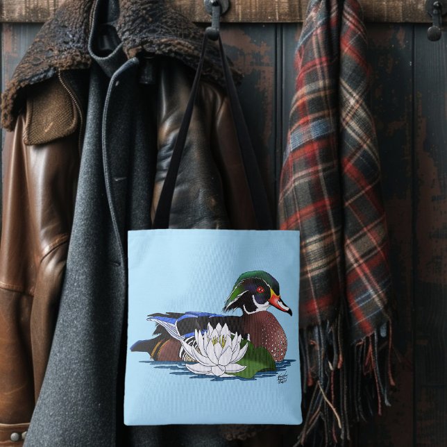 Bolsa Tote Madeira Pato Água Lily (Criador carregado)