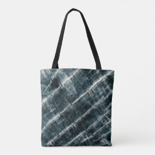 Bolsa Tote Madeira Pintada Azul