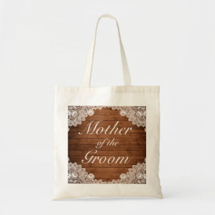 Bolsa Tote Madeira russa e renda mãe do casamento noivo