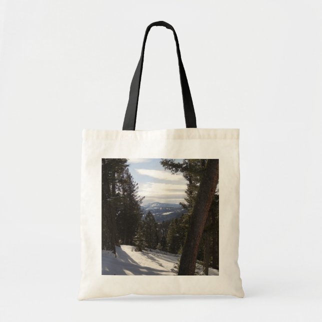 Bolsa Tote Madison Mountain em inverno em Montana (Frente)