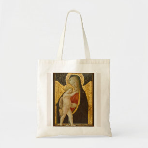 Bolsa Tote Madonna e Criança Natal Pequeno Saco