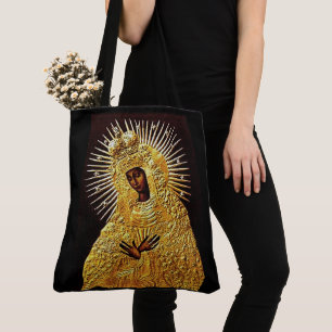 Bolsa Tote Madonna Negra na Oração... Pôster