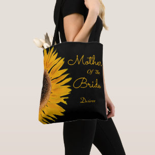 Bolsa Tote Madre Amarela Amarela Negra-Sunflower Da Noiva