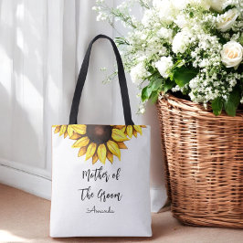Bolsa Tote Madre Sunflower do Casamento do Groom