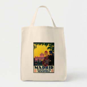 Bolsa Tote Madrid no poster do promocional do viagem da