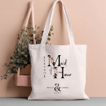 Bolsa Tote Madrinha de casamento - Letra Flor Boho - Casament<br><div class="desc">Madrinha de casamento para personalizar para sua Madrinha de casamento. A madrinha de casamento é escrita com letras florais boho neutras e escrita à mão. Você também pode adicionar o nome da noiva e do noivo e a data do casamento, que enquadra um manual floral coordenado. Bonito presente de manutenção...</div>