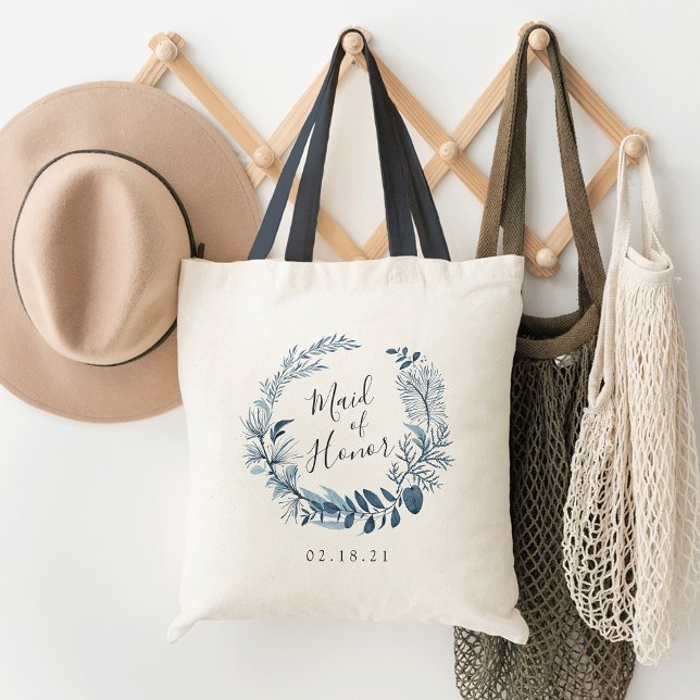 Bolsa Tote Madrinha de casamento Wild Azure (Criador carregado)