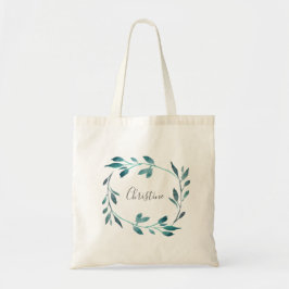Bolsa Tote madrugada verde-aquarela