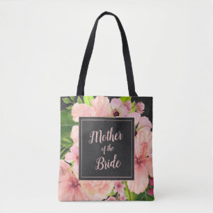 Bolsa Tote Mãe Da Noiva Rosa Tropical & Floral Rosa